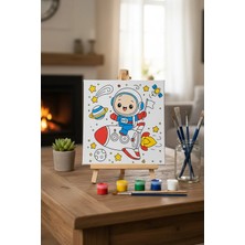 3DreaMaker Çocuk Tuval Boyama Seti (Uzay Mecerası)