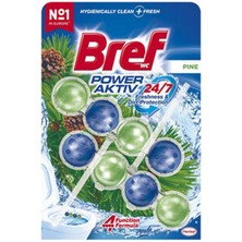 5 Adet Bref Power Aktif Wc Blok Çam 2 x 50 G