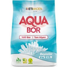 2 Adet Aquabor 6kg 40 Yıkama Beyazlar