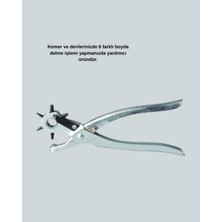 Moresun Buğz Deri Delme Pensesi 6 Uçlu Ayarlanabilir Kemer Delme Aleti Profesyonel Kullanım - Buğz