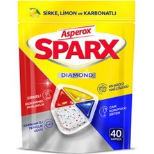 4 Adet Asperox Sparx Diamond Bulaşık Makinesi Kapsülü 40'lı 468 G