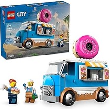 Indispensablely City Donut Kamyonu 60452-5 Yaş Üzeri Çocuklar Için Yaratıcı Oyuncak Yapım Seti, Doğum Günü
