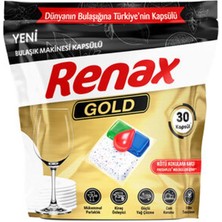 3 Adet Renax Gold Bulaşık Makinesi Kapsülü 30'lu 360 G