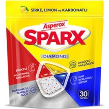 3 Adet Asperox Sparx Diamond Bulaşık Makinesi Kapsül 30'lu 351 G