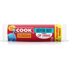 2 Adet Cook Ekonomik Büyük Çöp Torbası 20'li