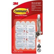 6 Adet Command Mini Askı 6'lı
