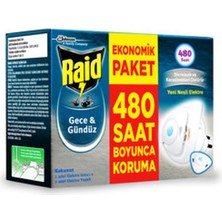 2 Adet Raid Gece & Gündüz Sinekkovar Cihaz + 2 Yedek