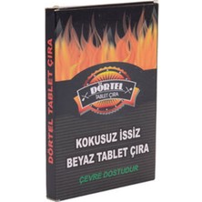 6 Adet Dörtel Beyaz Tablet Çıra 125G