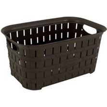 2 Adet Sağlam Bambu Dikdörtgen Sepet