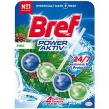 4 Adet Bref Power Wc Blok Aktif Çam 50 G