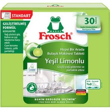 6 Adet Frosch Yeşil Limon Bulaşık Makinesi Tablet 30'lu