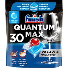 4 Adet Finish Quantum Max Karbonat Etkisi Bulaşık Makinesi Tableti 30'lu 387 G