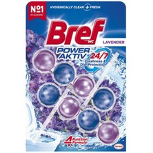 3 Adet Bref Power Aktiv Wc Blok Lavanta 2 x 50 G