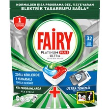1 Adet Fairy Platinum Plus Ultra Tablet 32'li 496 G