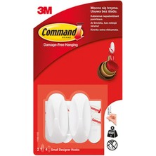 3 Adet Command Küçük Boy Askı 2 Adet