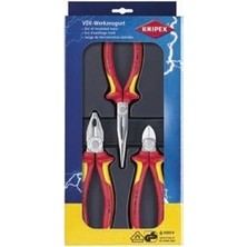 Knipex 00 20 12 3’lü Izole Pense Seti Vde