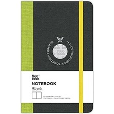 Indispensablely Flexbook 08 Esnek Notebook, 9X14 A.yeşil Şerit, Çizgisiz 192 Sayfa 85GR