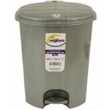 6 Adet Sağlam 3 Nolu Düz Pedallı Çöp Kovası 16 L