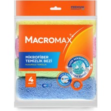 6 Adet Macromax Rengarenk Mikrofiber Bez 4'lü