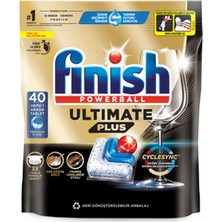 4 Adet Finish Ultimate Plus Hepsi 1 Arada 40 Tablet 488 G