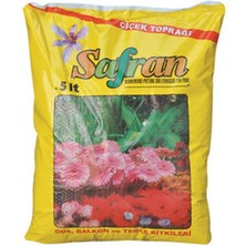 4 Adet Safran Torf Saksı Çiçek Toprağı 5 L