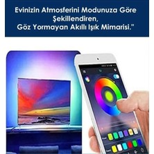 PRNTECH Ambıance Lıght-Rgb Bluetooth Tv Arkası Ortam Aydınlatma (32"-81CM Tv Ler Için)(ADAPTÖR DAHİLDİR)