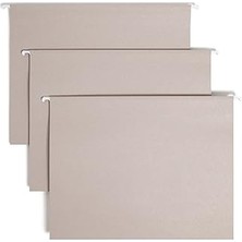 Indispensablely Smead Tuff Kolay Sürgülü Sekmeli Asma Dosya Klasörü, 1/3 Kesimli Sürgülü Sekme, Harf Boyutu, Çelik