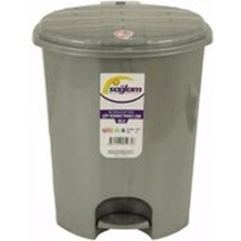 5 Adet Sağlam 2 Nolu Düz Pedallı Çöp Kovası 11 L