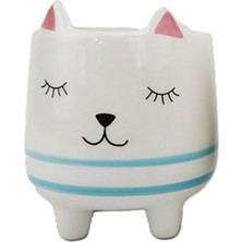 5 Adet Gardenzone Hayvan Desenli Seramik Saksı