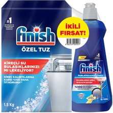 6 Adet Finish Tuz 1.5 kg + Finish Parlatıcı 400 ml Set