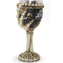 NessiWorld Iskelet Eli Tutan 3D Kabartmalı Paslanmaz Çelik Kadeh Bardak