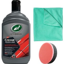 Turtle Wax Seramik Boya Yenileyici Cila 500 ml + Mikrofiber Bez + Cila Uygulama Süngeri