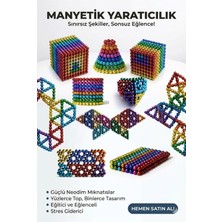 NessiWorld 216 Parça 5mm Manyetik Top Seti | Sihirli Mıknatıslı Küp Yapı Oyuncak | Stres ve Rahatlama Için Eğlenceli Manyetik Toplar