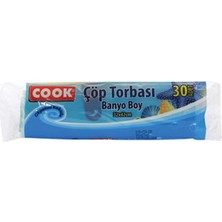 3 Adet Cook Okyanus Kokulu Çöp Torbası Banyo 30'lu