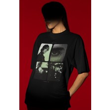 Sevbano Tasarım Justin Bieber Şarkıcı Baskılı Unisex Oversize Tişört