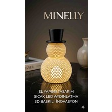 Minelly | 3D Tasarım Işıklı Kardan Adam