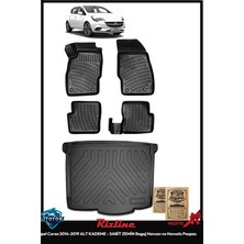 Rizline Opel Corsa 2014-2019 Alt Kademe - Sabit Zemin Bagaj Havuzu ve Havuzlu Paspas