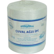 Çuval Ağzı Ipi Yüzde 100 Fibrilizeli Naylon Ip Beyaz 1000 gr 1 Adet