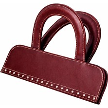 Mıknatıslı Üst Takım Bordo Çanta Aksesuarı Suni Deri 30X7CM Dior Sap