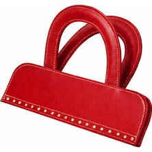 Mıknatıslı Üst Takım Kırmızı Çanta Aksesuarı Suni Deri 30X7CM Dior Sap