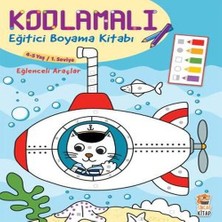 Kodlamalı Eğitici Boyama Kitabı - Eğlenceli Araçlar