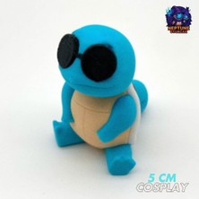Neptune3D #0007 Gözlüklü Squirtle Squad Pokemon Figürü