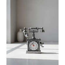 LTG Nova N8808B Telefon Şekli̇nde Çalar Saat Gümüş