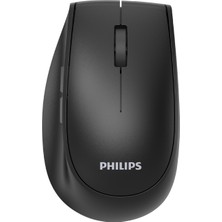 Philips SPK7627 Kablosuz Bluetooth Dual Mod 1600DPI 6 Tuşlu Sessiz Optik Mouse Siyah