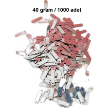 Aesco Koyu Pembe 15 x 5 mm Dantel Oya Yazma Halhal Abiye Lazer Kesim Pul 1000 Adet / 40 Gram