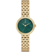 Momentus CW298G-15SG Çelik Kasa Çelik Kordon 3 Atm Suya Dayanıklı Altın Renk Kadın Kol Saati