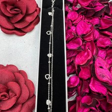 Victoria 925 Ayar Gümüş Kalp Figürlü Zarif Bileklik