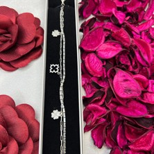 Victoria 925 Ayar Gümüş Yonca Figürlü Bileklik