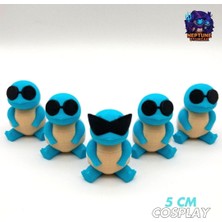Neptune3D #0007 Gözlüklü Squirtle Squad Pokemon Figür Seti