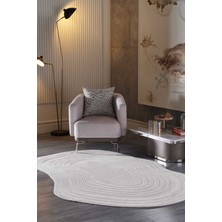 Gümüşsuyu Lugano Art 19040 Tozumaz Üç Boyutlu Özel Şekilli Tasarım Halı